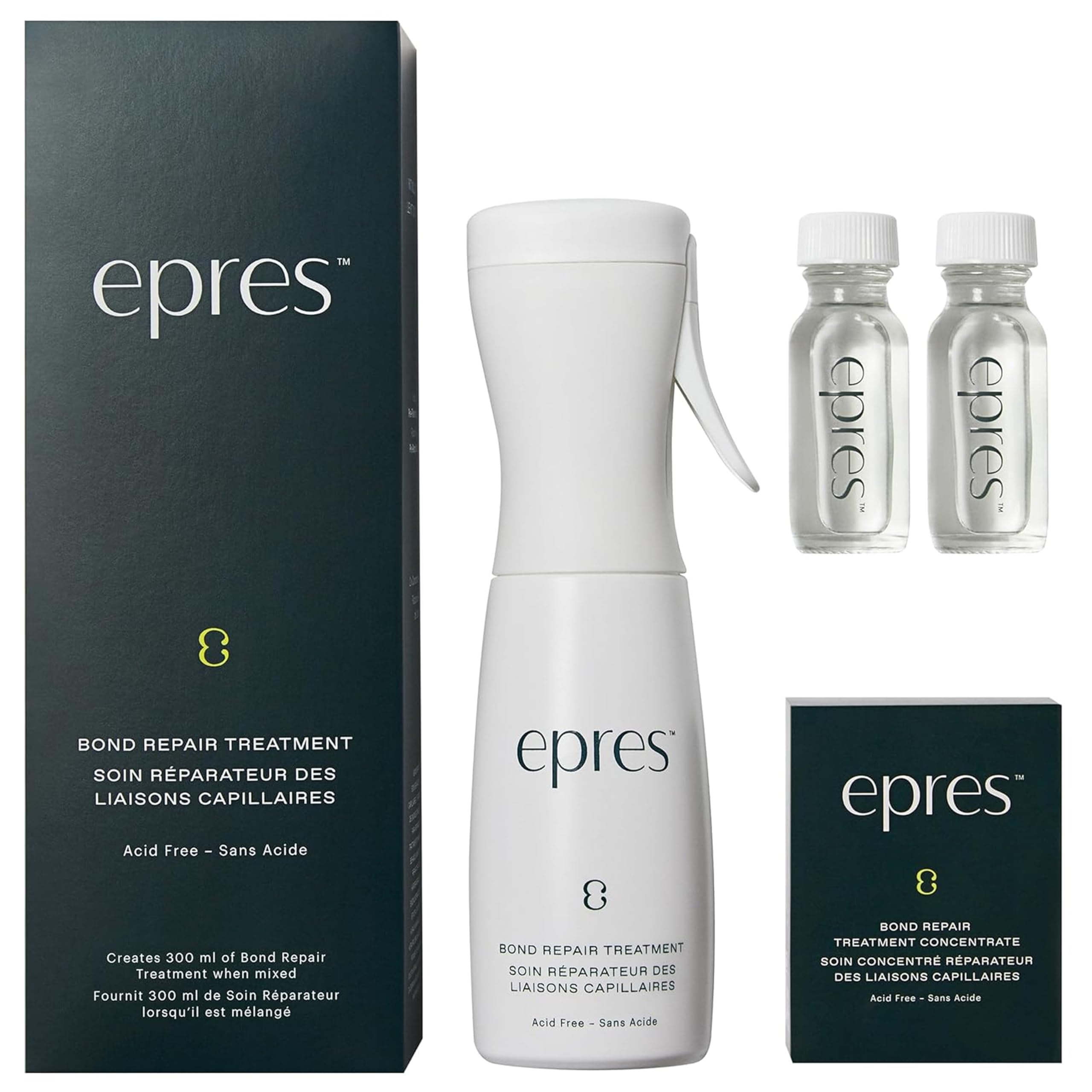 epres front packaging showing starter kit and sleek bottle for easy storage