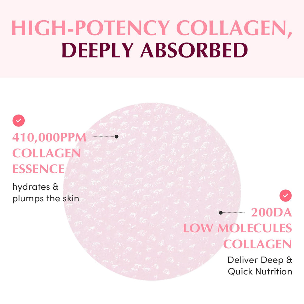 EQQUALBERRY collagen gel drip detail highlighting concentrated hydration