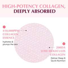 EQQUALBERRY collagen gel drip detail highlighting concentrated hydration