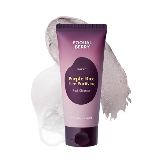 EQQUALBERRY front packaging showing jar and label, clean pores benefit