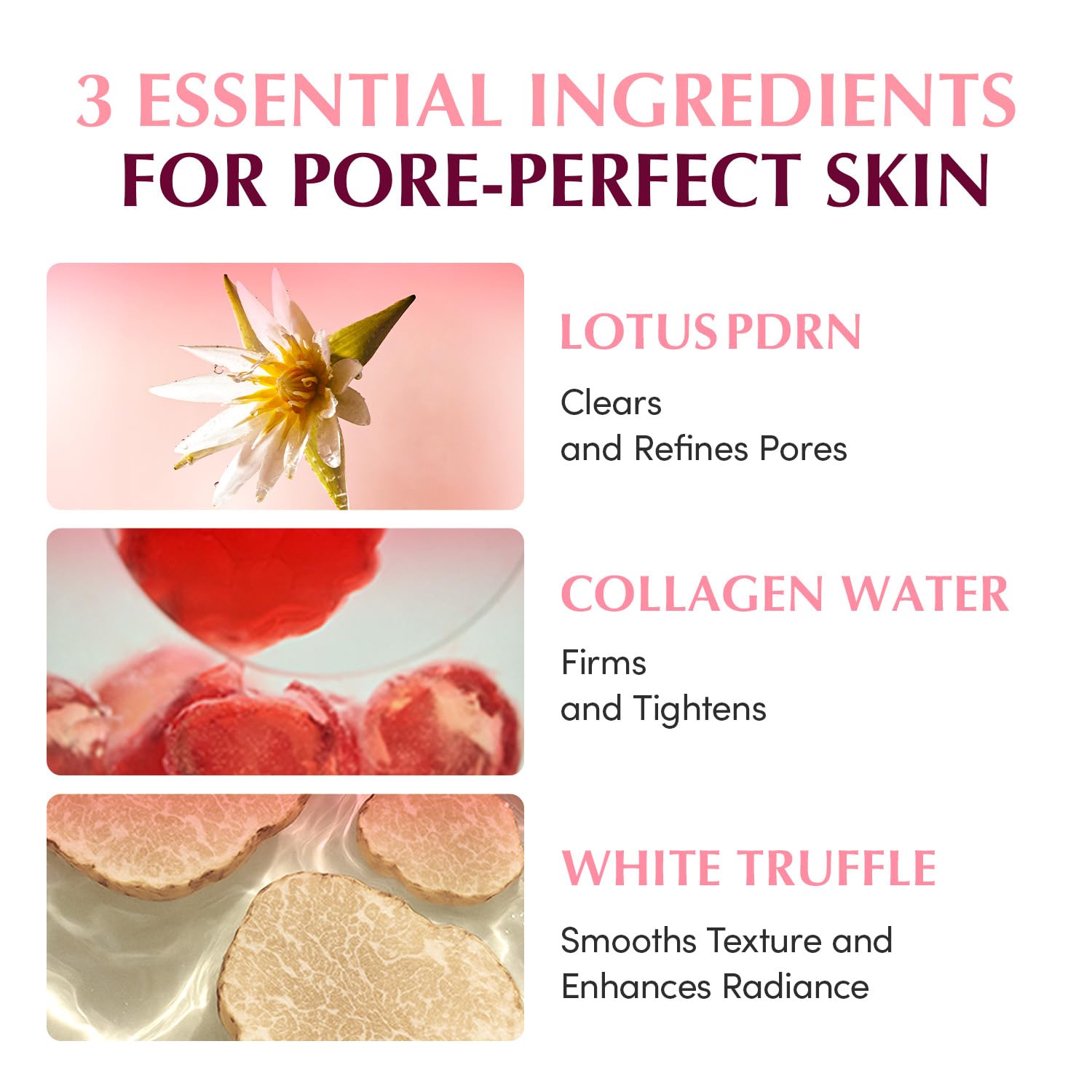 EQQUALBERRY pad applied to cheek delivering cooling pore support