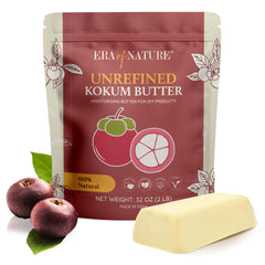 era of nature kokum butter front packaging showing pure 8 oz product and label benefits