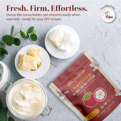 era of nature kokum butter size comparison in hand illustrating 8 oz scale and portability
