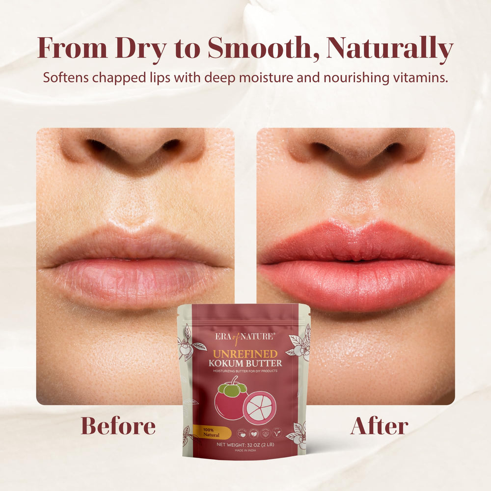 era of nature kokum butter whipped body butter in tin demonstrating creamy spreadability