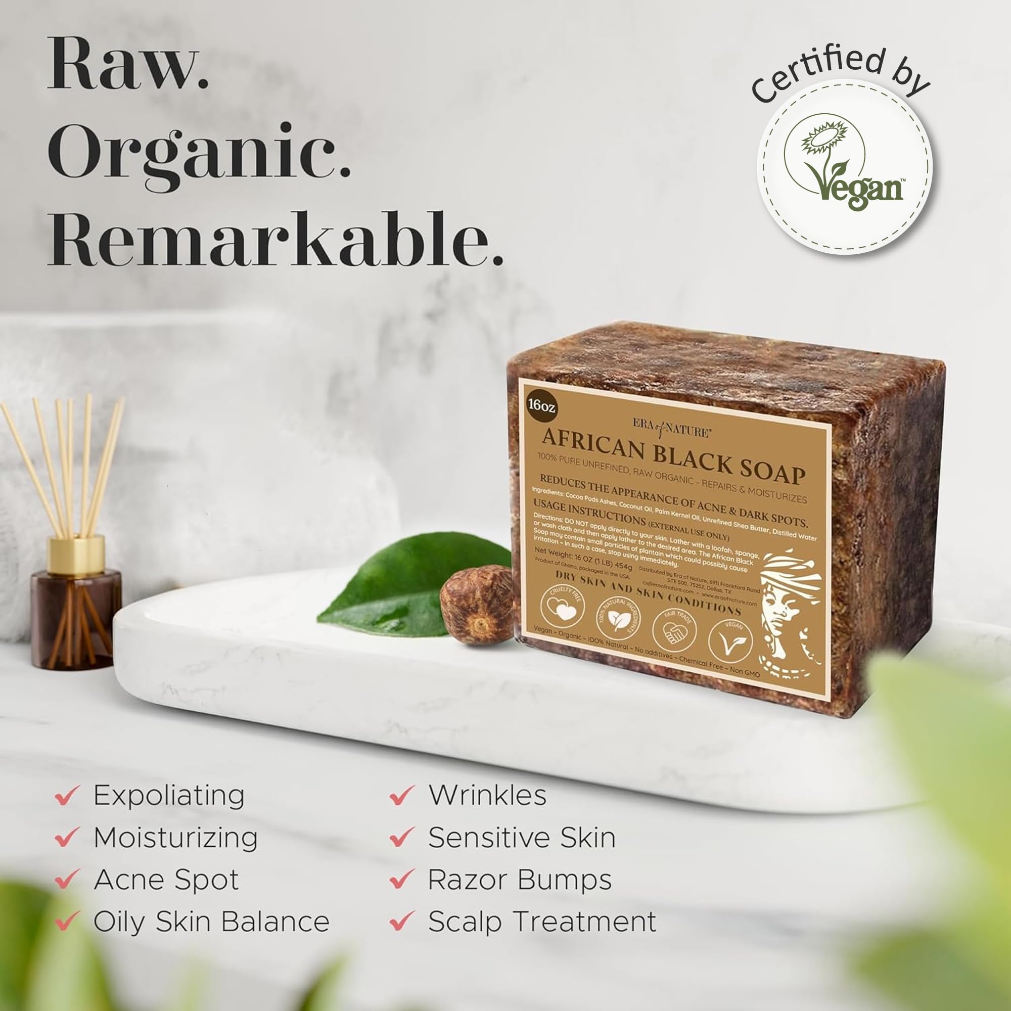 era of nature lather on hand demonstrating gentle cleansing and rich foam