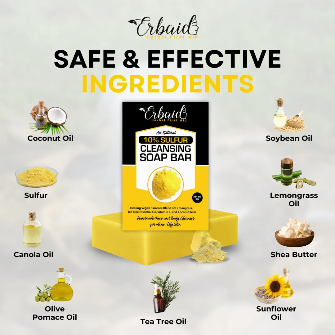 Erbaid applied to face illustrating gentle oil-control benefit