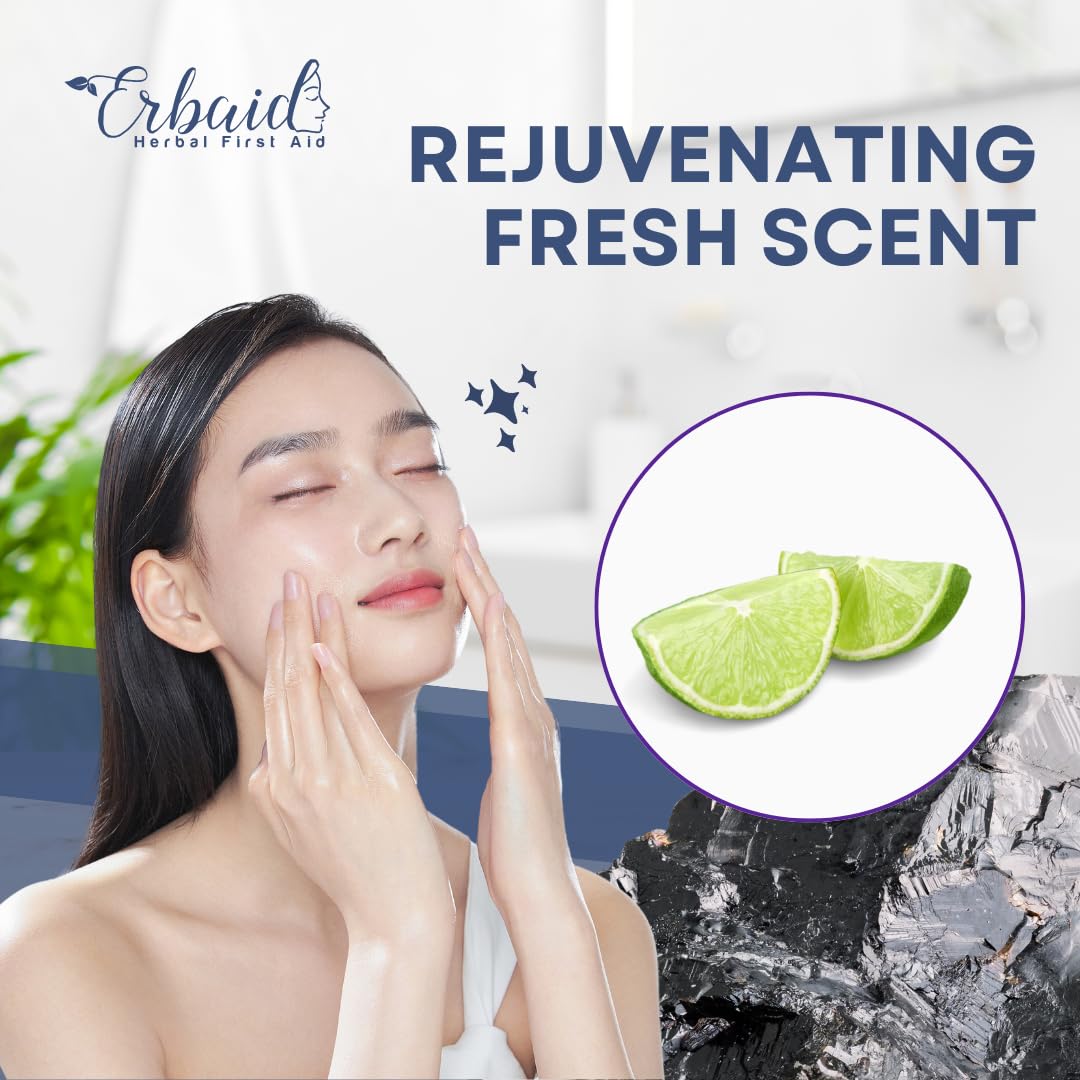 Erbaid bar in bathroom lifestyle scene conveying refreshing citrus scent benefit