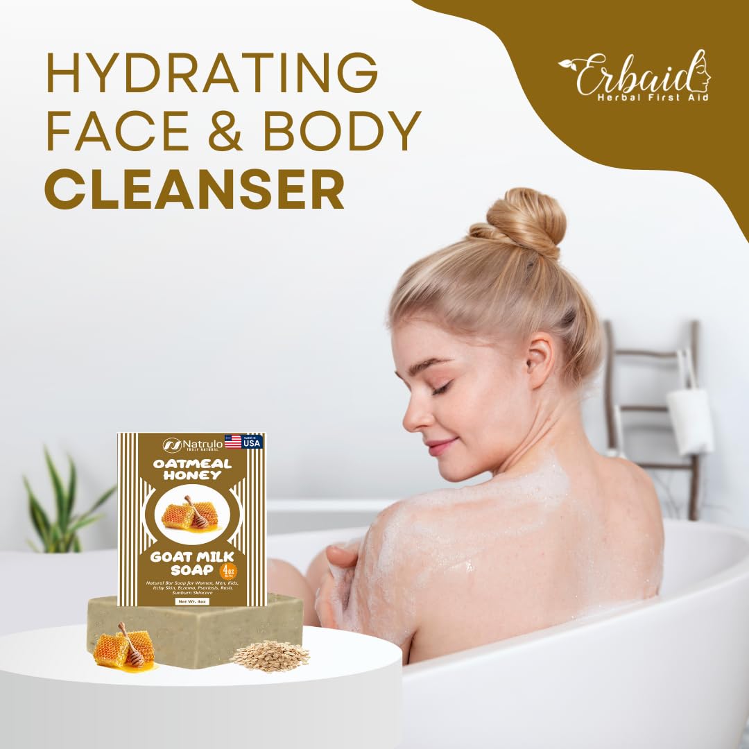 Erbaid soap on bathroom shelf styling a calming routine and décor-friendly benefit