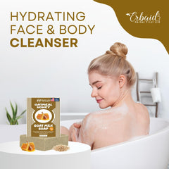 Erbaid soap on bathroom shelf styling a calming routine and décor-friendly benefit