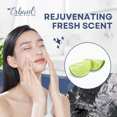 Erbaid soap bar with citrus and bergamot props suggesting refreshing scent
