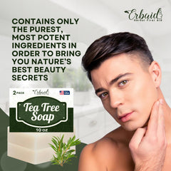 Erbaid soap placed in bathroom setting for everyday routine