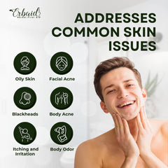 Erbaid soap label close-up with ingredient details visible