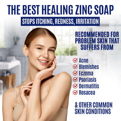 erbaid zinc soap close-up texture highlighting gentle exfoliating surface