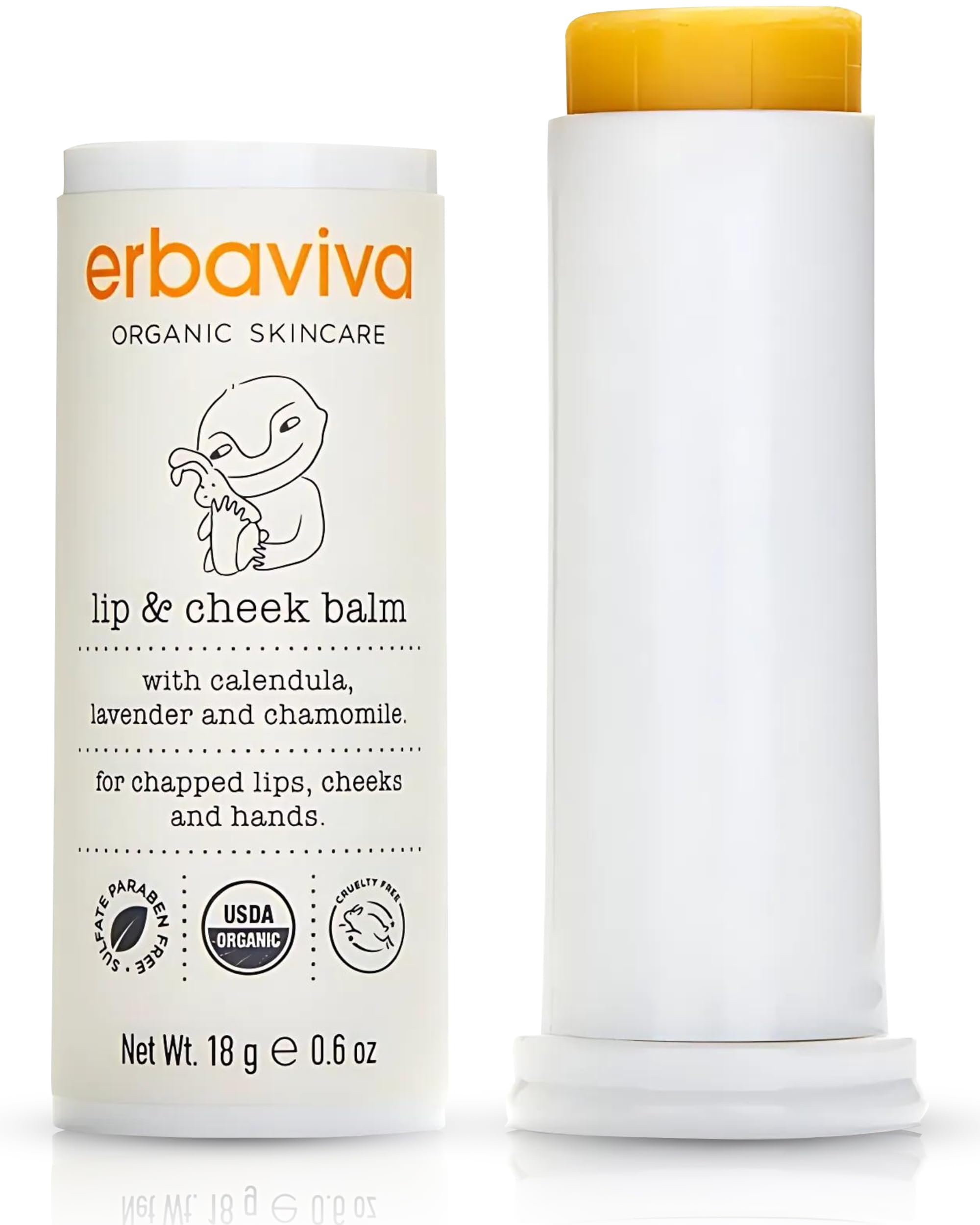erbaviva front packaging showing tube and label, highlights organic certification and travel convenience