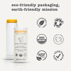 erbaviva balm tucked in stroller pocket, illustrates portability for parents on the go