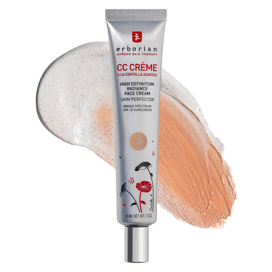 Erborian CC Cream Clair tube front view shows sleek packaging and immediate recognition