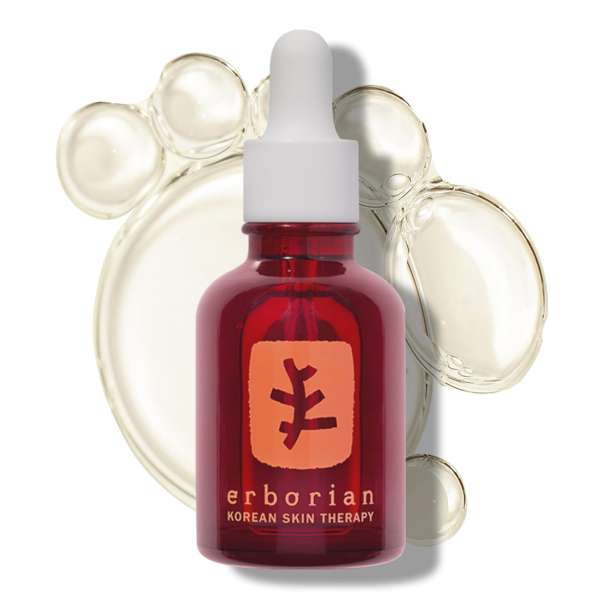 Erborian front bottle skin therapy highlighting sleek packaging and multitasking benefits