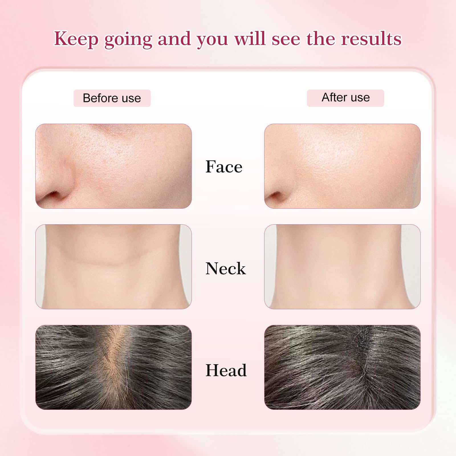 erdnretl in use face massage showing comfortable glide for better serum absorption