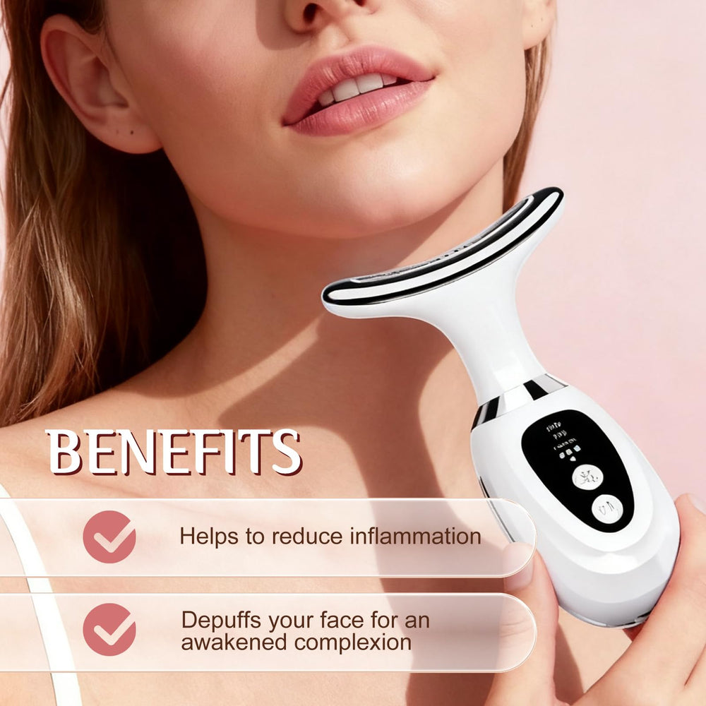 erdnretl package contents overview showing massager, heads, USB cable and manual
