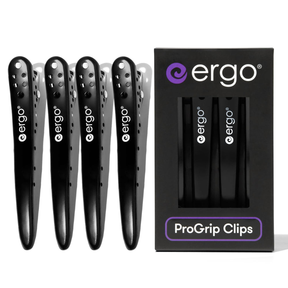 ergo front packaging showing four clips and durable design benefit