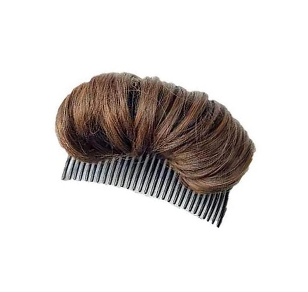 ericotry front view of light brown bun insert shows compact design and easy placement