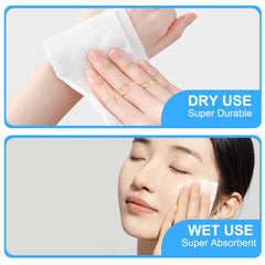erioctry using sheet to remove makeup showing effective cleansing benefit