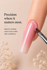 Erma brush bristle close-up showing dense nylon hairs for smooth streak-free application