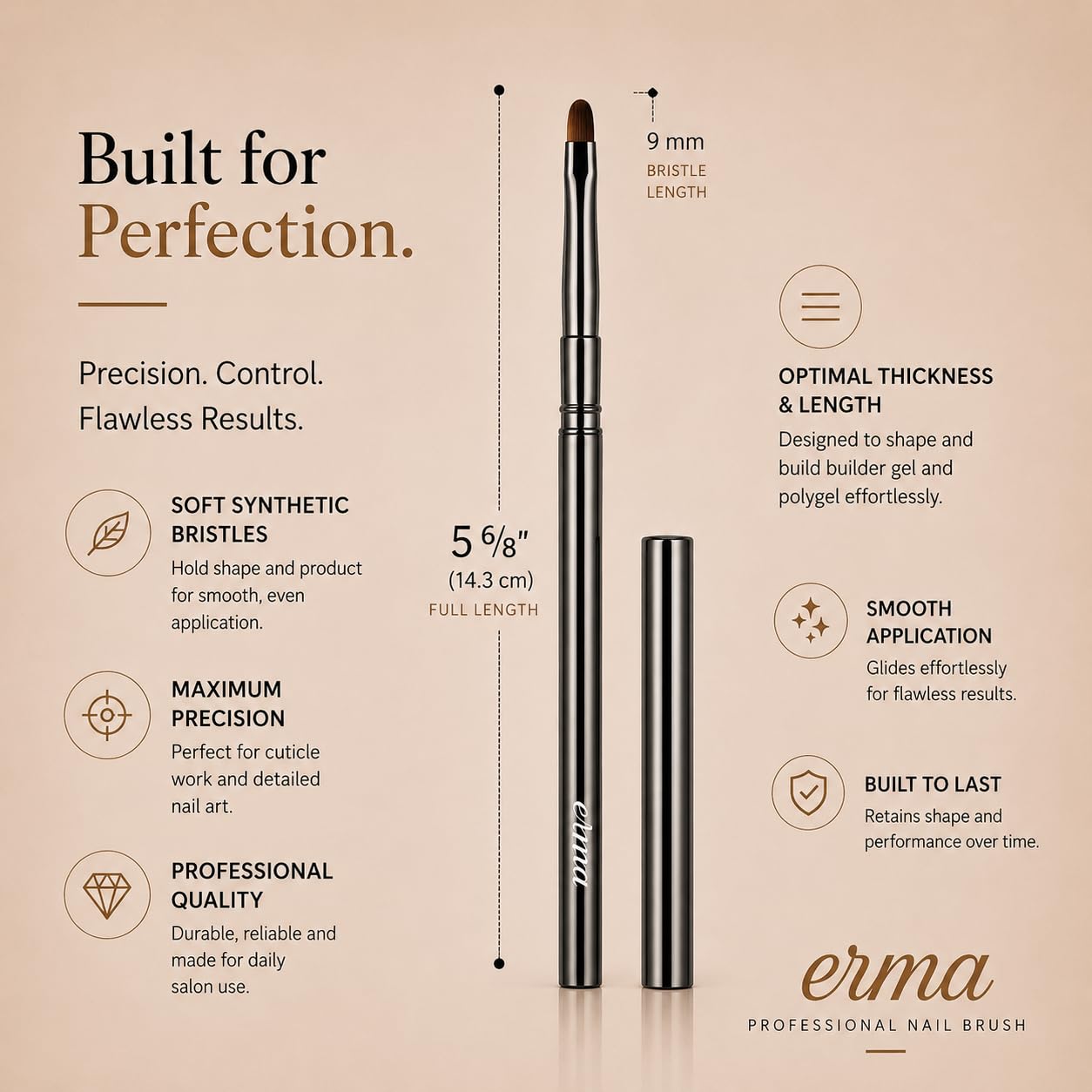 Erma brush cleaning demonstration illustrating easy maintenance and longer tool life