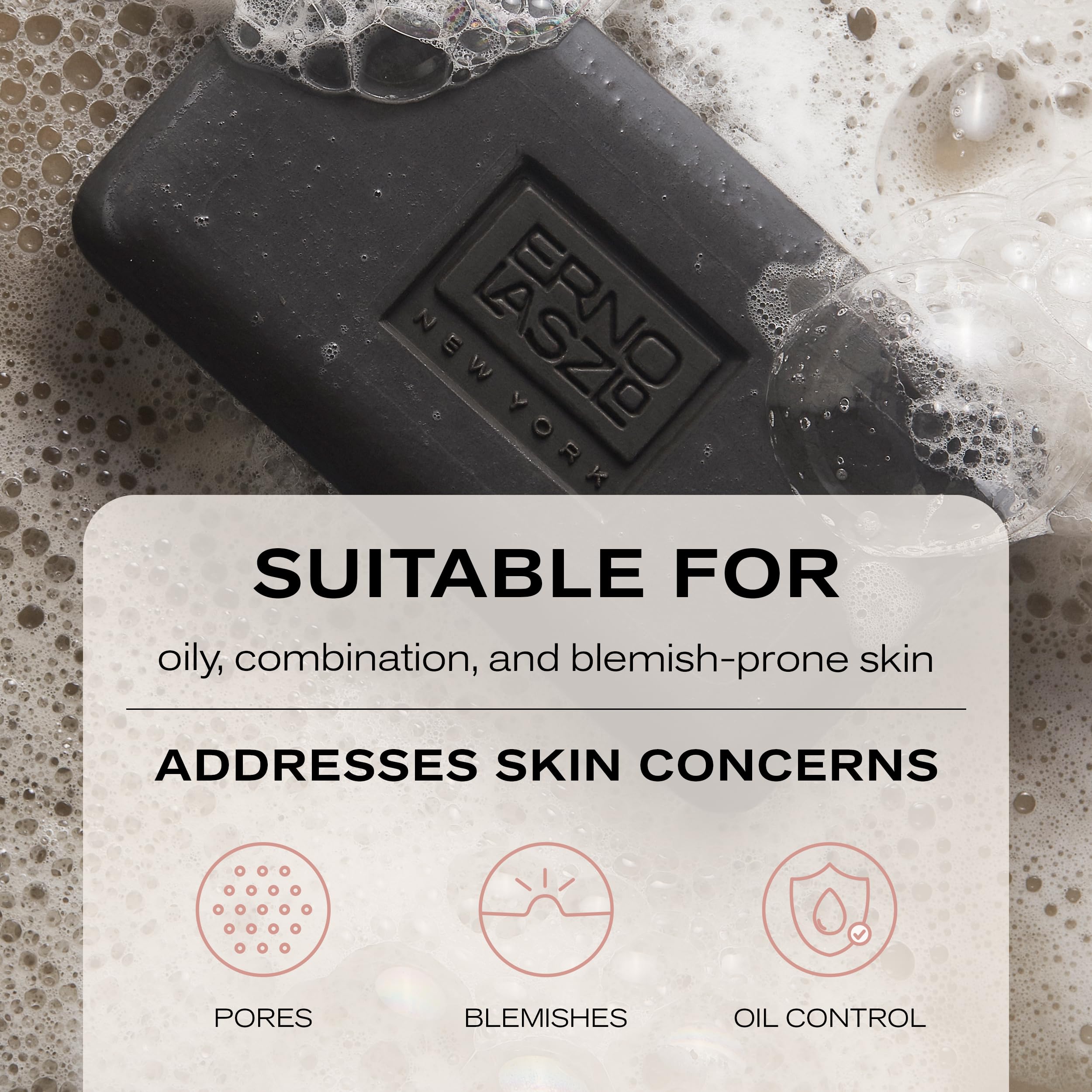 Erno Laszlo product label listing Dead Sea minerals and clean ingredients