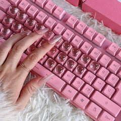 ERRECI keyboard bubbles on a stylish desk showing enhanced look and usability