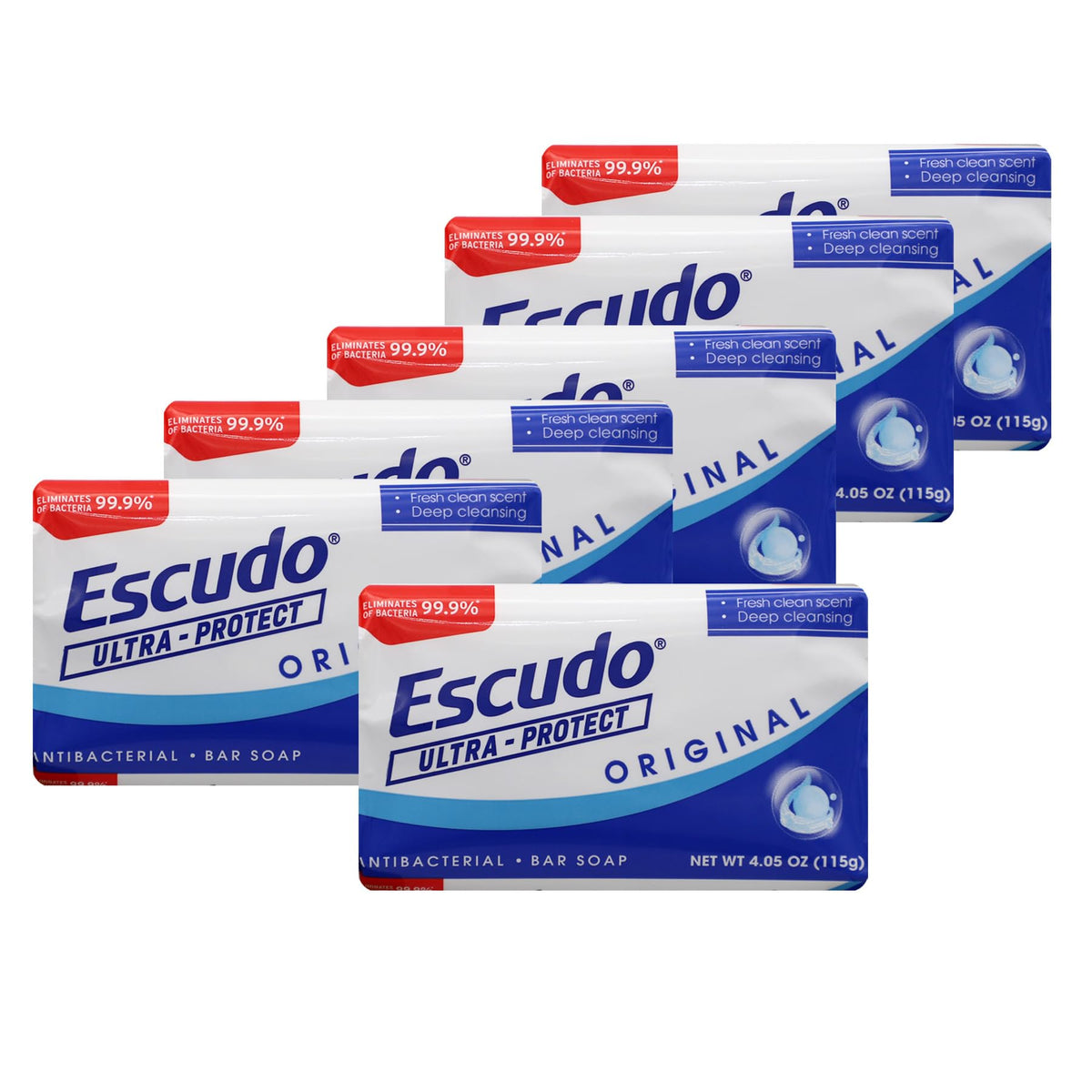 Escudo Ultra-Protect front packaging showing six individually wrapped bars for convenience