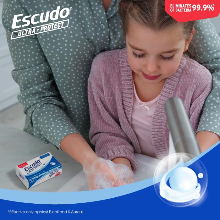 Escudo Ultra-Protect bar in shower setting illustrating practical daily body use