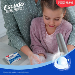 Escudo Ultra-Protect bar in shower setting illustrating practical daily body use