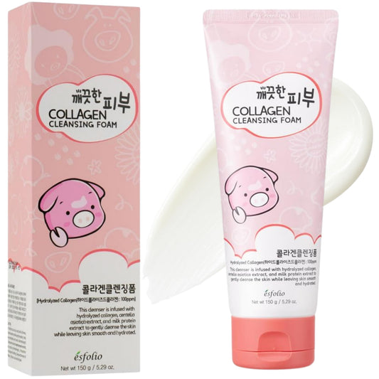 esfolio foam dispensed on hand demonstrating rich lather and easy cleansing