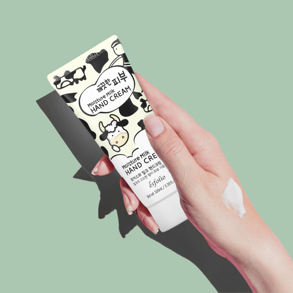 esfolio hand cream inside a purse lifestyle shot for on-the-go hydration and convenience