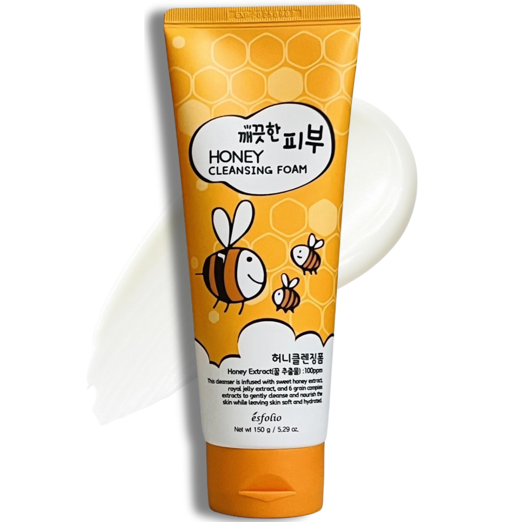 esfolio front packaging showing cleanser and benefits