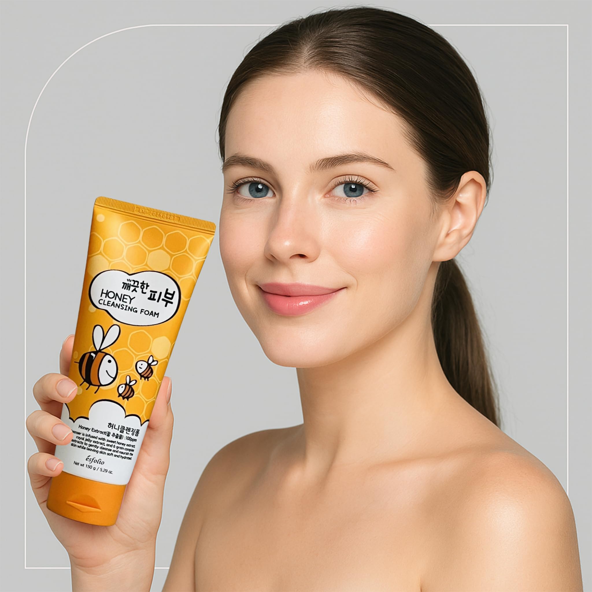 esfolio in bathroom routine promoting calming, hydrated skin