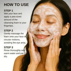 esfolio application on face showing gentle massage and effective impurity removal