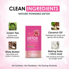 Esha ingredient label close-up featuring botanicals and soothing benefits