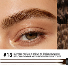 Espoce before and after brows display, visible definition and natural texture