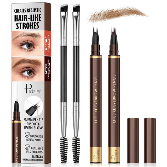 Espoce front packaging showing two pens and brushes, travel-ready convenience