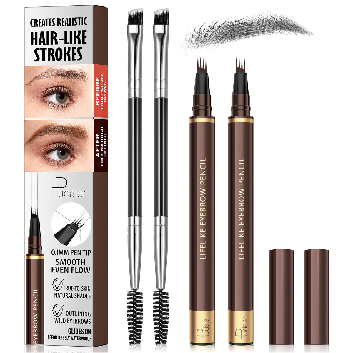 Espoce front packaging showing two pens and benefits for travel convenience
