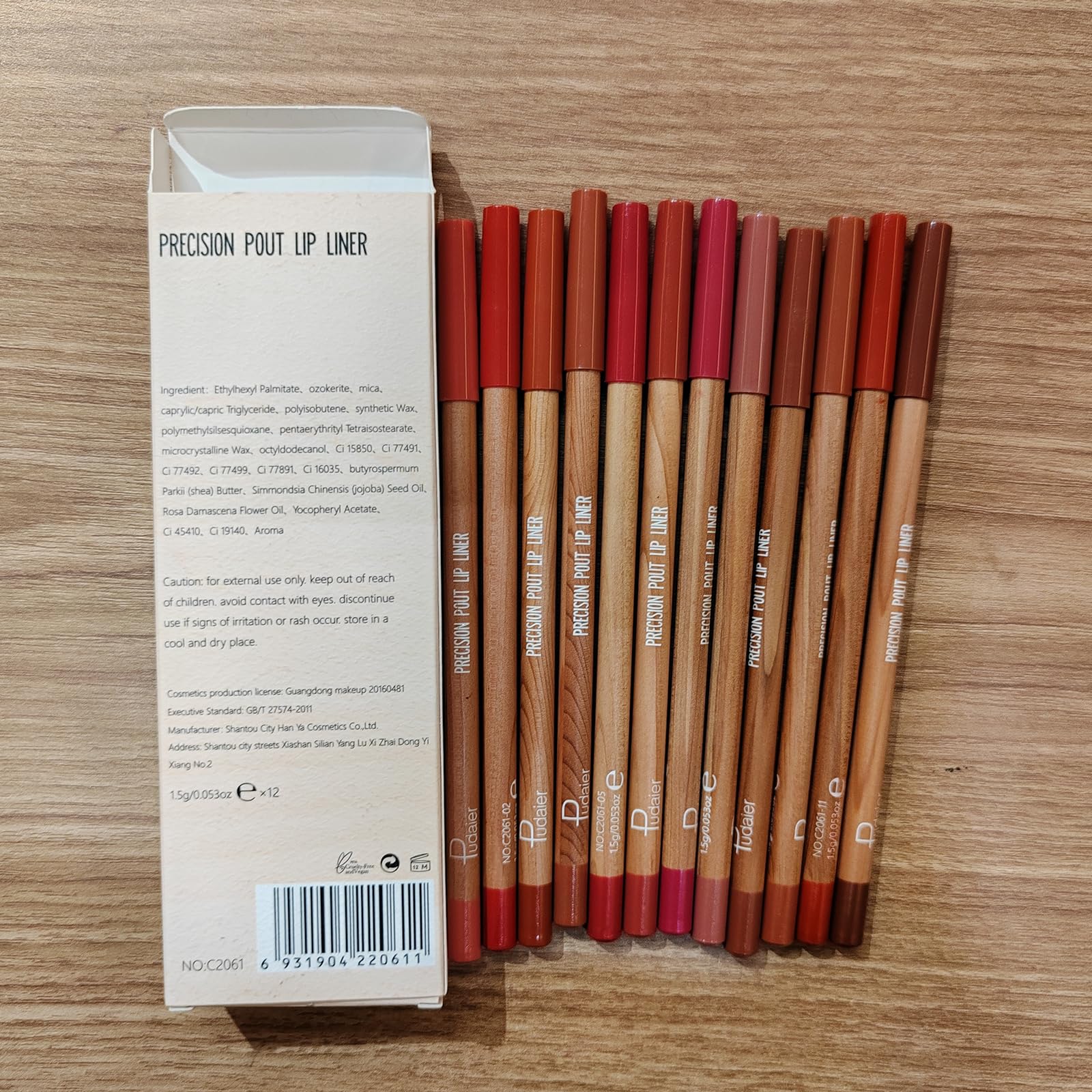 Espoce swatches on forearm comparing shades for easy color selection