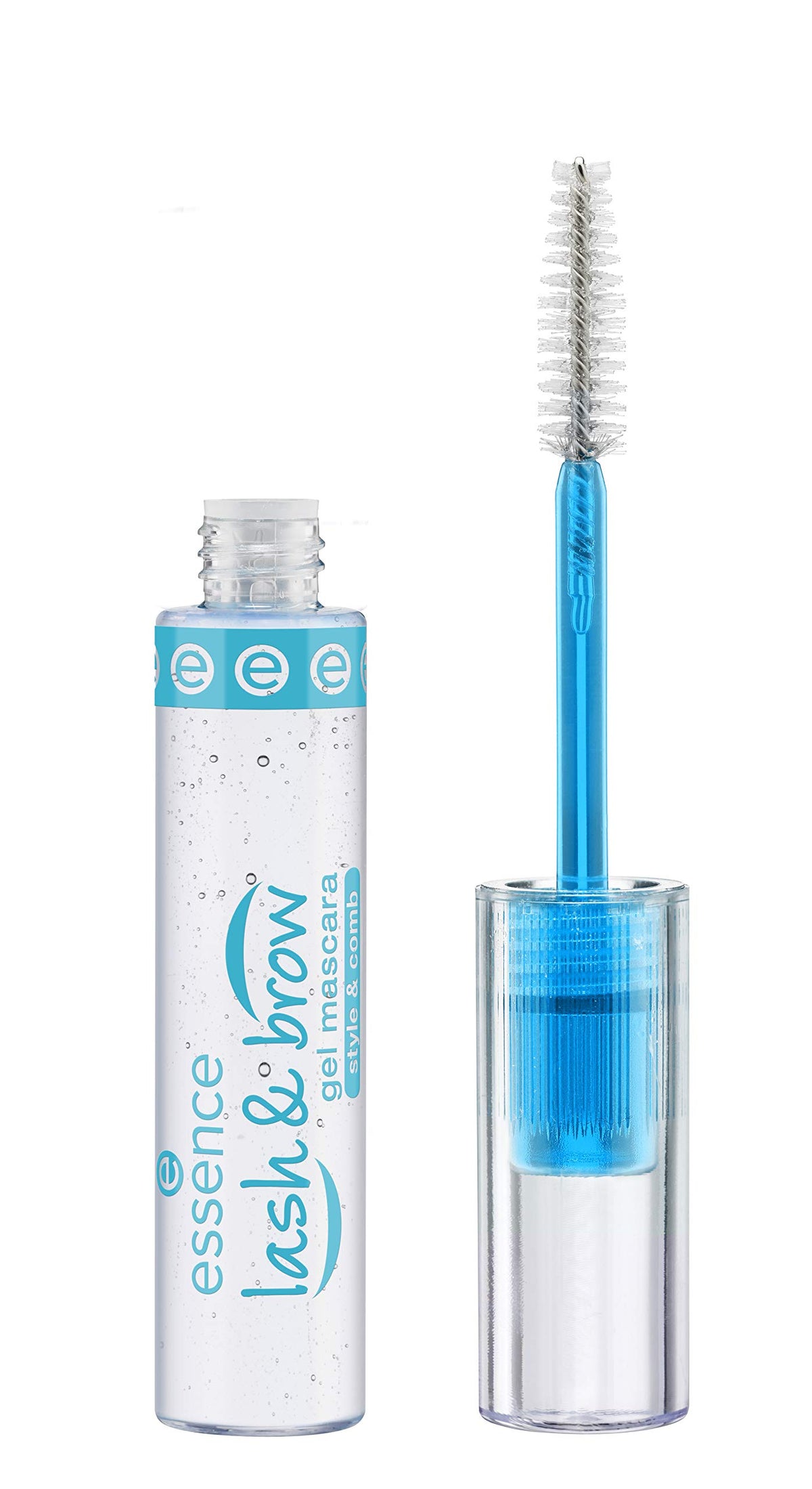 essence clear brow gel front tube showing label and wand benefit tidy brows