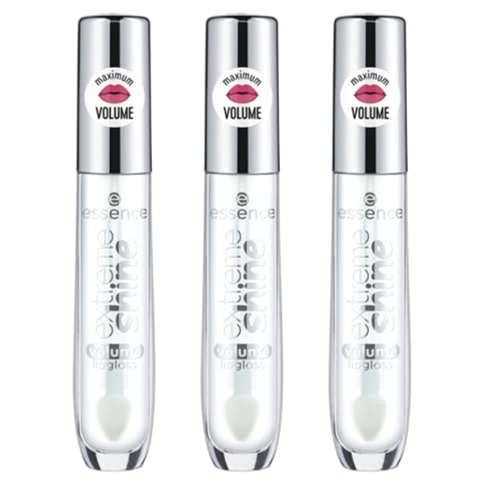essence front packaging displaying three gloss tubes and brand benefit