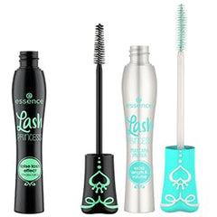 Essence Cosmetics mascara peanut-shaped brush closeup for precise application