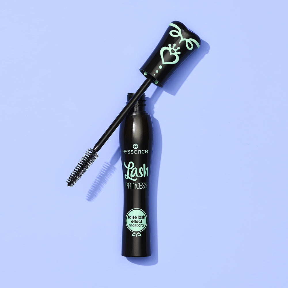 Essence Cosmetics tubes next to ruler illustrating compact size and travel-friendly benefit