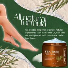 Essentially KateS application on feet demonstrating soothing relief and moisturized results