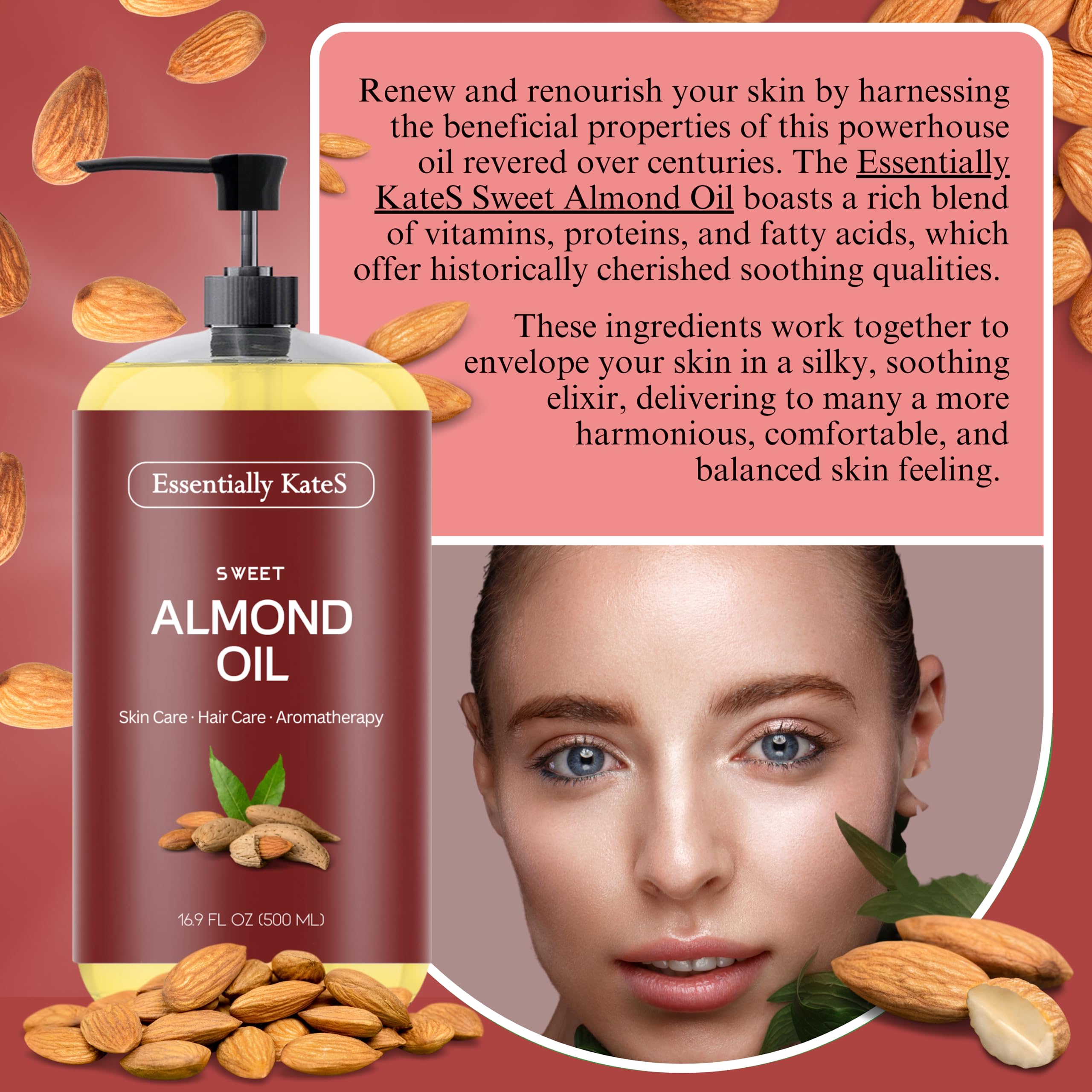 Essentially KateS oil being poured to show silky texture and easy absorption for smooth skin