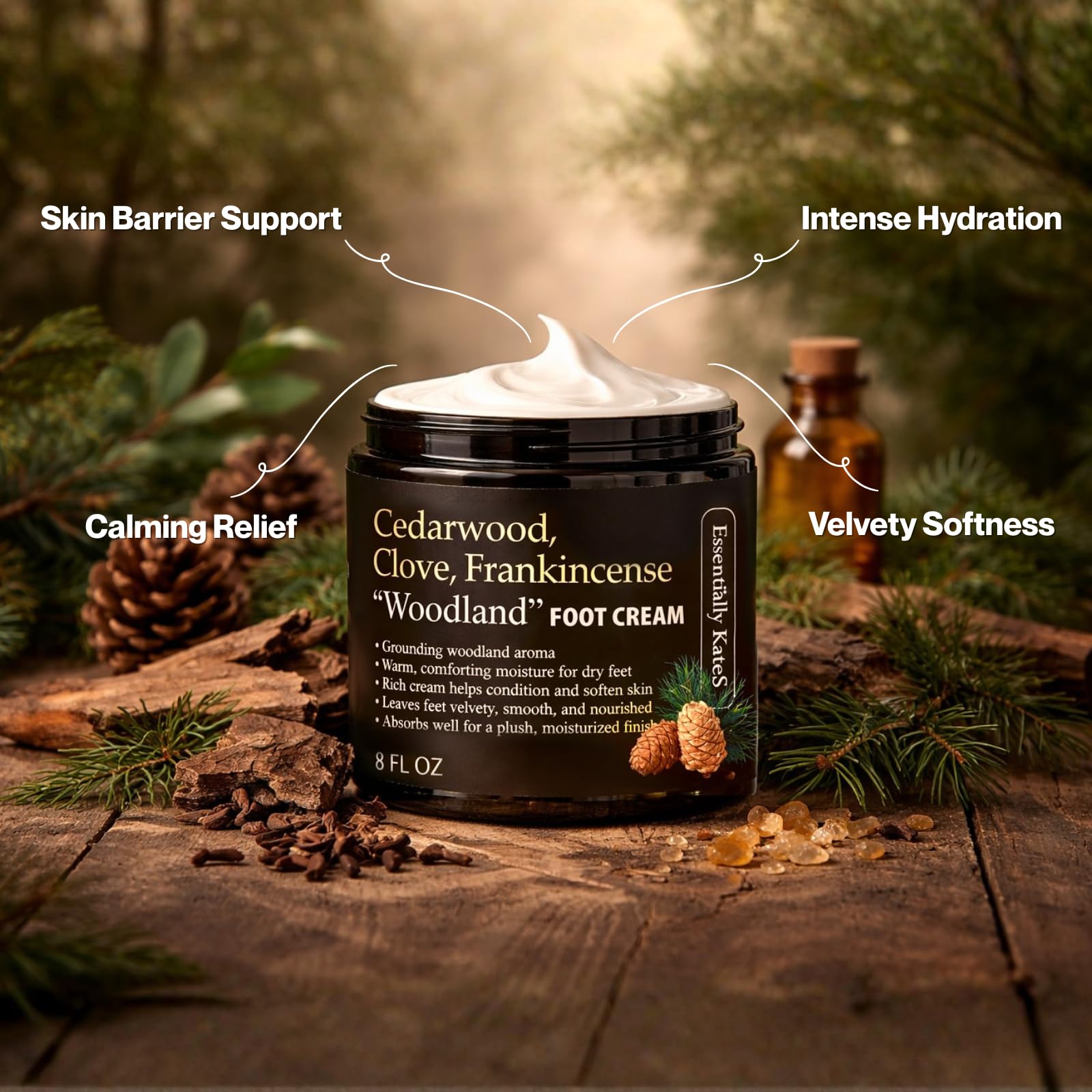 Essentially KateS cedarwood clove frankincense trio highlighting natural aroma benefit